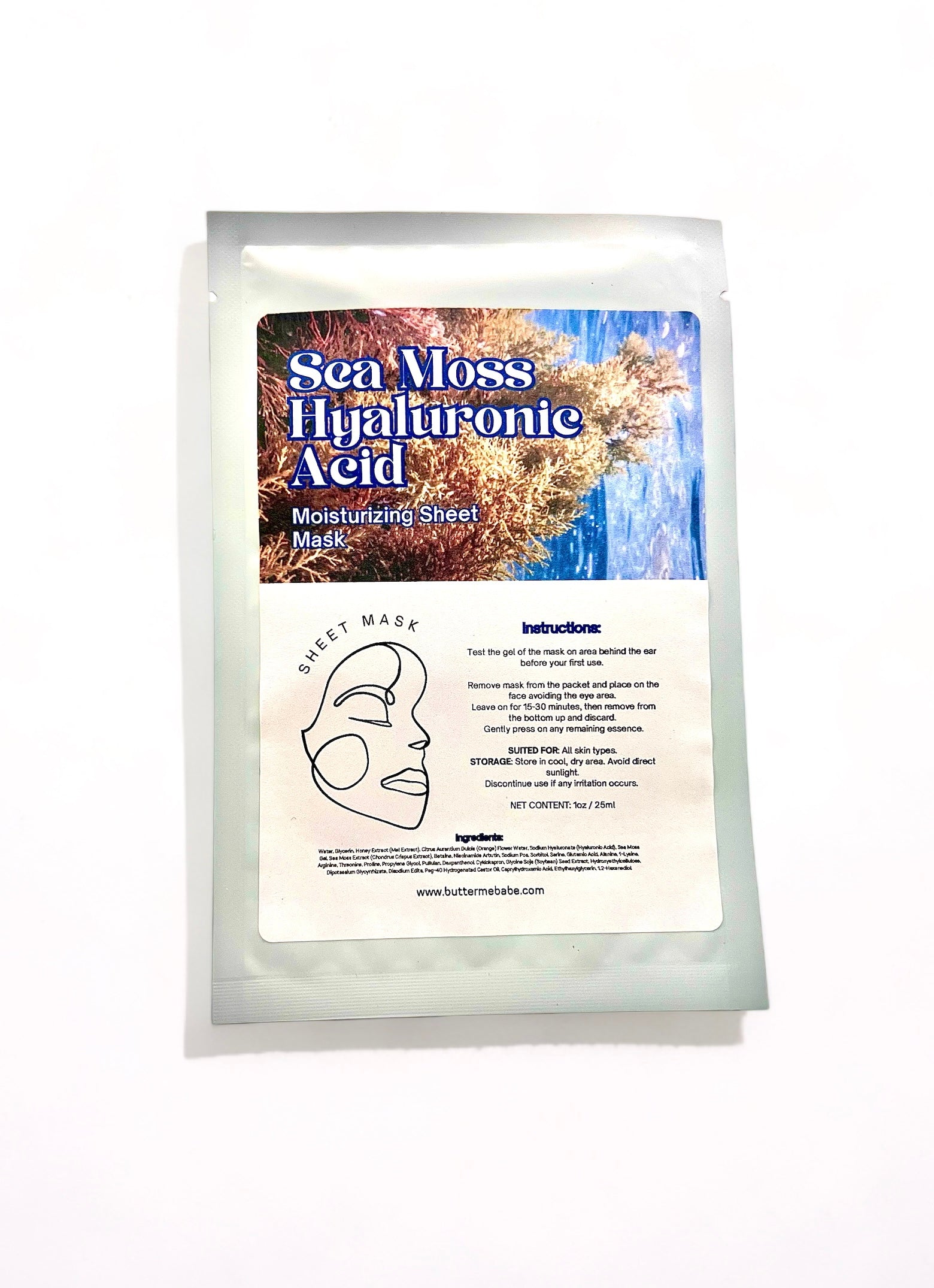 Sea Moss Hyaluronic Acid Sheet Mask