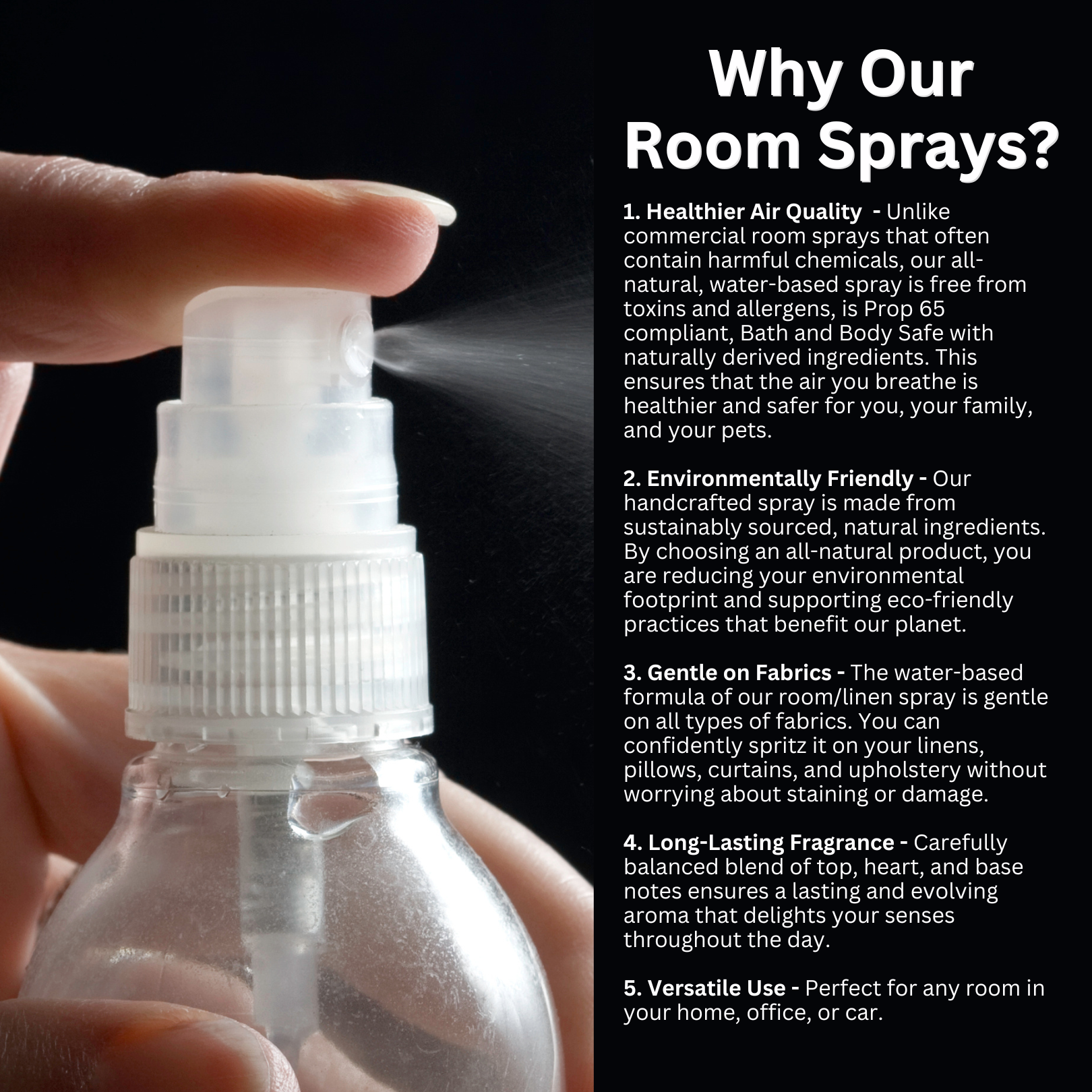 Sandalwood Rose Room/Linen Spray (Natural - Water based)